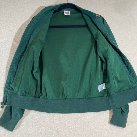 Vintage Nike Miami Hurricanes Zip Up Track Jacket Women Medium Windbreaker FLAW - Picture 9 of 16